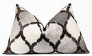 Canvello Genuine Cowhide Leather Decorative Throw Pillows - Handmade Patchwork Boho Accent Pillows For Sofa, Couch, Bed, Chair - Western Southwestern Farmhouse Pillow Covers With Feather Down Insert Included