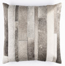 Canvello Genuine Cowhide Leather Decorative Throw Pillows - Handmade Patchwork Boho Accent Pillows For Sofa, Couch, Bed, Chair - Western Southwestern Farmhouse Pillow Covers With Feather Down Insert Included