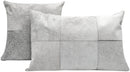 Canvello Genuine Cowhide Leather Decorative Throw Pillows - Handmade Patchwork Boho Accent Pillows For Sofa, Couch, Bed, Chair - Western Southwestern Farmhouse Pillow Covers With Feather Down Insert Included)