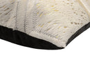 Canvello Genuine Cowhide Leather Decorative Throw Pillows - Handmade Patchwork Boho Accent Pillows For Sofa, Couch, Bed, Chair - Western Southwestern Farmhouse Pillow Covers With Feather Down Insert Included)