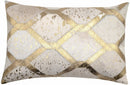 Canvello Genuine Cowhide Leather Decorative Throw Pillows - Handmade Patchwork Boho Accent Pillows For Sofa, Couch, Bed, Chair - Western Southwestern Farmhouse Pillow Covers With Feather Down Insert Included)