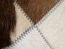 Canvello Genuine Cowhide Leather Decorative Throw Pillows - Handmade Patchwork Boho Accent Pillows For Sofa, Couch, Bed, Chair - Western Southwestern Farmhouse Pillow Covers With Feather Down Insert Included