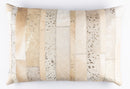 Canvello Genuine Cowhide Leather Decorative Throw Pillows - Handmade Patchwork Boho Accent Pillows For Sofa, Couch, Bed, Chair - Western Southwestern Farmhouse Pillow Covers With Feather Down Insert Included