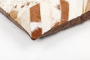 Canvello Genuine Cowhide Leather Decorative Throw Pillows - Handmade Patchwork Boho Accent Pillows For Sofa, Couch, Bed, Chair - Western Southwestern Farmhouse Pillow Covers With Feather Down Insert Included