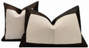 Canvello Genuine Cowhide Leather Decorative Throw Pillows - Handmade Patchwork Boho Accent Pillows For Sofa, Couch, Bed, Chair - Western Southwestern Farmhouse Pillow Covers With Feather Down Insert Included)