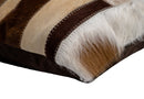 Canvello Genuine Cowhide Leather Decorative Throw Pillows - Handmade Patchwork Boho Accent Pillows For Sofa, Couch, Bed, Chair - Western Southwestern Farmhouse Pillow Covers With Feather Down Insert Included)