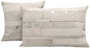 Canvello Genuine Cowhide Leather Decorative Throw Pillows - Handmade Patchwork Boho Accent Pillows For Sofa, Couch, Bed, Chair - Western Southwestern Farmhouse Pillow Covers With Feather Down Insert Included