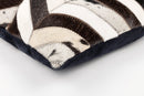 Canvello Genuine Cowhide Leather Decorative Throw Pillows - Handmade Patchwork Boho Accent Pillows For Sofa, Couch, Bed, Chair - Western Southwestern Farmhouse Pillow Covers With Feather Down Insert Included