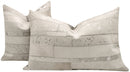 Canvello Genuine Cowhide Leather Decorative Throw Pillows - Handmade Patchwork Boho Accent Pillows For Sofa, Couch, Bed, Chair - Western Southwestern Farmhouse Pillow Covers With Feather Down Insert Included