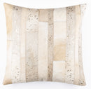 Canvello Genuine Cowhide Leather Decorative Throw Pillows - Handmade Patchwork Boho Accent Pillows For Sofa, Couch, Bed, Chair - Western Southwestern Farmhouse Pillow Covers With Feather Down Insert Included