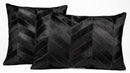Canvello Genuine Cowhide Leather Decorative Throw Pillows - Handmade Patchwork Boho Accent Pillows For Sofa, Couch, Bed, Chair - Western Southwestern Farmhouse Pillow Covers With Feather Down Insert Included