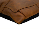 Canvello Genuine Cowhide Leather Decorative Throw Pillows - Handmade Patchwork Boho Accent Pillows For Sofa, Couch, Bed, Chair - Western Southwestern Farmhouse Pillow Covers With Feather Down Insert Included)