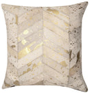 Canvello Genuine Cowhide Leather Decorative Throw Pillows - Handmade Patchwork Boho Accent Pillows For Sofa, Couch, Bed, Chair - Western Southwestern Farmhouse Pillow Covers With Feather Down Insert Included