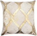 Canvello Genuine Cowhide Leather Decorative Throw Pillows - Handmade Patchwork Boho Accent Pillows For Sofa, Couch, Bed, Chair - Western Southwestern Farmhouse Pillow Covers With Feather Down Insert Included)