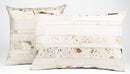 Canvello Genuine Cowhide Leather Decorative Throw Pillows - Handmade Patchwork Boho Accent Pillows For Sofa, Couch, Bed, Chair - Western Southwestern Farmhouse Pillow Covers With Feather Down Insert Included