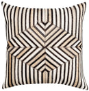 Canvello Genuine Cowhide Leather Decorative Throw Pillows - Handmade Patchwork Boho Accent Pillows For Sofa, Couch, Bed, Chair - Western Southwestern Farmhouse Pillow Covers With Feather Down Insert Included