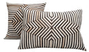 Canvello Genuine Cowhide Leather Decorative Throw Pillows - Handmade Patchwork Boho Accent Pillows For Sofa, Couch, Bed, Chair - Western Southwestern Farmhouse Pillow Covers With Feather Down Insert Included