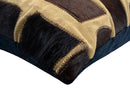Canvello Genuine Cowhide Leather Decorative Throw Pillows - Handmade Patchwork Boho Accent Pillows For Sofa, Couch, Bed, Chair - Western Southwestern Farmhouse Pillow Covers With Feather Down Insert Included