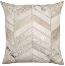 Canvello Genuine Cowhide Leather Decorative Throw Pillows - Handmade Patchwork Boho Accent Pillows For Sofa, Couch, Bed, Chair - Western Southwestern Farmhouse Pillow Covers With Feather Down Insert Included