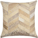 Canvello Genuine Cowhide Leather Decorative Throw Pillows - Handmade Patchwork Boho Accent Pillows For Sofa, Couch, Bed, Chair - Western Southwestern Farmhouse Pillow Covers With Feather Down Insert Included)