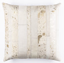 Canvello Genuine Cowhide Leather Decorative Throw Pillows - Handmade Patchwork Boho Accent Pillows For Sofa, Couch, Bed, Chair - Western Southwestern Farmhouse Pillow Covers With Feather Down Insert Included