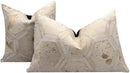 Canvello Genuine Cowhide Leather Decorative Throw Pillows - Handmade Patchwork Boho Accent Pillows For Sofa, Couch, Bed, Chair - Western Southwestern Farmhouse Pillow Covers With Feather Down Insert Included)