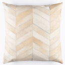 Canvello Genuine Cowhide Leather Decorative Throw Pillows - Handmade Patchwork Boho Accent Pillows For Sofa, Couch, Bed, Chair - Western Southwestern Farmhouse Pillow Covers With Feather Down Insert Included