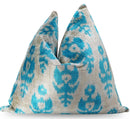 Canvello Geometric Blue Pillows With Luxury Decorative Cover - 16x16 in