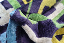 Canvello Green Blue  Handmade 16x24 Silk Velvet Pillow, Organic Veg Dyed, Down/Feather Filled
