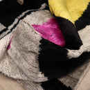 Canvello Handmade Abstract Design Velvet Throw Pillow - 16" X 24"