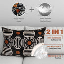 Canvello Black & Copper Silk Velvet Pillow 16x24 Handmade Luxury Lumbar Cushion