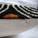 Canvello Black & Copper Silk Velvet Pillow 16x24 Handmade Luxury Lumbar Cushion