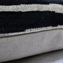 Canvello Handmade Black White Decorative Pillow and Insert | 16x24 in