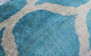 Canvello Handmade Blue Velvet Lumbar Pillow For Sofa - 16x24 in