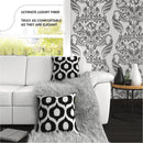 Canvello Handmade Decorative Black and White Pillows - 18x18 in