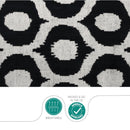 Canvello Handmade Decorative Black and White Pillows - 18x18 in