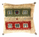 Canvello Handmade Gabbeh Lori Pillow - 12" X 12"