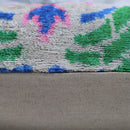 Canvello Handmade Green Blue Velvet Throw Pillow - 20x20