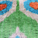 Canvello Handmade Green Orange Velvet Throw Pillows - 16x24 in