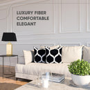 Canvello Handmade Luxury Black Square Pillow - Set of 2 |18x18|