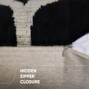 Canvello Handmade Luxury Black Square Pillow - Set of 2 |18x18|