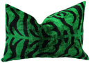 Canvello Handmade Luxury Dark Green Pillow for Couch | 16 x 24 in (40 x 60 cm)