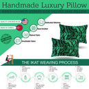 Canvello Handmade Luxury Dark Green Pillow for Couch | 16 x 24 in (40 x 60 cm)