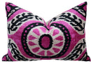 Canvello Handmade Luxury Decorative Pink with Doen Feather Pillow - 16x24in