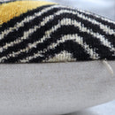 Canvello Handmade Luxury Gold Black Pillow with Down Insert - 16x24 in
