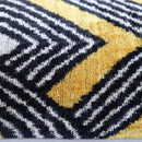 Canvello Handmade Luxury Gold Black Pillow with Down Insert - 16x24 in