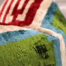 Canvello Handmade Luxury Green Pink Velvet Throw Pillows - 16"x24"