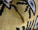 Canvello Handmade Luxury Handmade Velvet Silk Evil Eye Throw Pillow With Down Insert