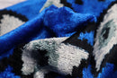 Canvello Handmade Luxury Handmade Velvet Silk Evil Eye Throw Pillow With Down Insert