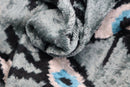 Canvello Handmade Luxury Handmade Velvet Silk Evil Eye Throw Pillow With Down Insert